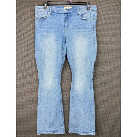 Gap 1969 Womens Size 33R Blue Baby Boot Light Wash Denim Jeans - Picture 1 of 11